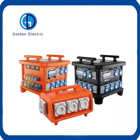 electrical power center yellow box|Century D18511000YW Temporary Power Distribution Box .